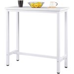 Woltu table de bar industriel avec cadre en mtaltable de bistrottable  manger plateau en agglomr ...