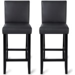 Woltu tabourets de bar lot de 2avec pieds en boischaises avec dossier en cuir synthétique 41 x 43 x 110cm ... Woltu tabourets de bar lot de 2avec pieds en boischaises avec dossier en cuir synthétique 41 x 43 x 110cm ...