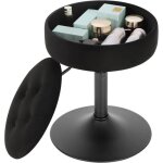 Woltu tabouret de bar bas en velours avec espace de rangement chaise de bar ronde rglable 495 - 65cm ...