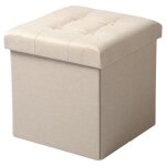 Woltu tabouret pouf coffre bo�te de rangement repose - pied cube si�ge pliable gagner de lespace 375x375x38cm ...