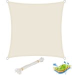 Woltu voile d?ombrage carr� en polyester protection contre le soleil avec protection uv pour jardin ou ...