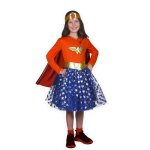 D�guisement - ciao - wonder woman fashion - taille 10 - 12 ans - jupe en tulle - officiel dc comics