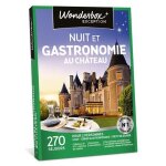 Wonderbox - coffret cadeaux en couple - nuit gastronomique au chteau - 270 sjours