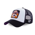 Casquette trucker - capslab - dragon ball z kame - blanc - visi�re arrondie - r�glage snapback