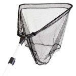 puisette tlescopique - x2 - 50x50x220cm - pliable - extensible jusqu 220cm - pour pche au blanc