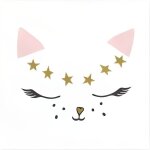 Serviettes en papier - non spcifi - chat blanc - 20 pices - couleur blanche - idal pour ftes