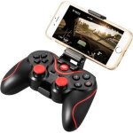 Xcsource manette de jeu pav� tactile sans fil bluetooth noir avec support de support d�tenteur r�glable ...