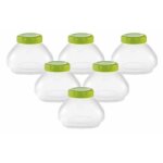 Xf102000. pot + bouchon yaourtiere x 6