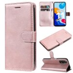 Pour xiaomi redmi note 11 - 11s 4g 6. 43 etui housse t�l�phone etui � rabat pochette - or rose tdfsgf ...