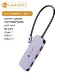 Xiaomi yhemi mc808 hub 8 in 1 type - c hubusb3. 0 / usb2. 0 * 2 / tf / sd / 100w pd / vag 1080p / hdmi ...