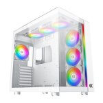 Botier pc - xigmatek - aqua ultra arctic - grand tour - verre tremp - blanc led rgb