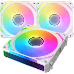 Xigmatek - starlink ultra arctic (blanc) - pack 3 ventilateurs pc - 3x120mm argb - 800 - 2000 rpm -