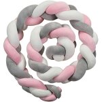 Xjydncg 2m tour de lit bb tress serpent coussin bb velours berceau pare pour les nouveau - ns lit ...