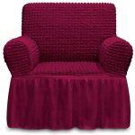 Xjydncg housse de canap� 1 places(80 - 120cm) - super stretch - vin rouge