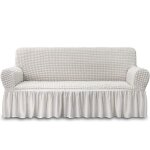 Xjydncg housse de canapé 3 places(190 - 245cm) - super stretch - blanc Xjydncg housse de canapé 3 places(190 - 245cm) - super stretch - blanc