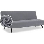 Xjydncg housse clic clac 3 places impermable 180 - 210cm housse canap extensible sans accoudoir universelle( ...