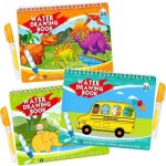 Xjydncg livre de peinture  leau pour enfants jouets ducatifs livre de dessin rutilisable - 3pcs