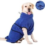Xjydncg peignoir pour chien en microfibre lavable pyjama  schage rapide serviette absorbant manteau ...