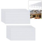 Plaques en polycarbonate - xmtech - lot de 14 - 4mm - résistant aux uv - transparent Plaques en polycarbonate - xmtech - lot de 14 - 4mm - résistant aux uv - transparent