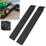 Xmtech lot de 2 rampe de chargement acier galvanis 400 kg - paire max 160x225x45cm moto tracteur remorque ...