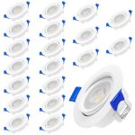 Spot encastrable led - xmtech - 5w - blanc chaud - extra - plat - conomie dnergie 90%