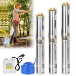 Xmtech 750w pompe de puits profond submersible 4000 l - h pompe � eau immerg�e en acier inox avec le ...