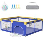 Xmtech childrens kabelgitter baby playpen 180cm y compris le bracelet dentranement balle ocanique bleu ...