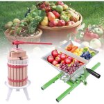 Xmtech presse  fruits agrumes manuel 6 l en bois + broyeur de fruits 7l presse - fruits hachoir  fruits ...