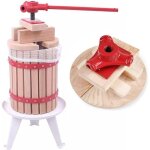 Xmtech presse  fruits agrumes manuel 6 l en bois incl. torchon pour pressoir vin fruit chne cidre de ...