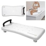 Sige et tagre de baignoire xmtech - surface antidrapant en plastique 70x30x5cm - blanc