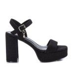 Xti - sandales  talon - noire - noir - 38 - chaussures femme
