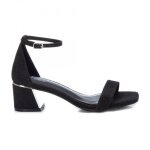 Xti - sandales  talon - noire - noir - 40 - chaussures femme