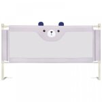 Xuanyu barri�re de lit enfant 1pcs pliable maille respirante pour 0 - 3 ans 195 * 70cm gris