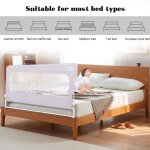 Xuanyu barri�re de lit portable b�b� - 200 * 70 * 26cm grand rails de lit pour tout petits pour matelas ...