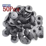 Xukey - 50pcs 10mm pour renault clio mk2 mk3 vw clips agrafes plastiques rivets de fixation panneaux ...