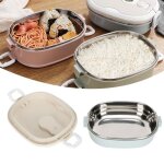 Bo�te � repas isotherme - hililand - acier inoxydable - valve d�tanch�it� - portable - gris