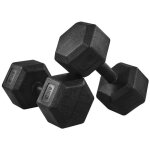 Yaheetech lot de 2 halt�res hexagonales courts 2x4kg - 6kg ou 8kg kit dumbbell de cross training et de ...