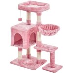 Yaheetech arbre  chat arbre  grimper griffoir avec plate - forme centre dactivits et boule en peluche ...