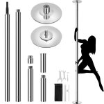 Yaheetech barre de pôle dance hauteur réglable 225 cm - 2745 cm charge maximale 200kg statique et rotative ... Yaheetech barre de pôle dance hauteur réglable 225 cm - 2745 cm charge maximale 200kg statique et rotative ...