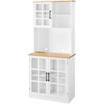 Yaheetech buffet de cuisine armoire de cuisine meuble salle à manger haut buffet salon rangement Étagère ... Yaheetech buffet de cuisine armoire de cuisine meuble salle à manger haut buffet salon rangement Étagère ...