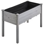 Yaheetech carr� potager de jardin sur pied 1205 x 59 x 765 cm jardin sur�lev� en bois pour int�rieur ...