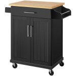 Yaheetech desserte cuisine  roulettes avec 1 tiroir armoire avec etagre rglable 66  455  915 cm ...