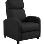 Yaheetech fauteuil de relaxation chaise de détente siège de canapé rembourré avec repose pied noir - ... Yaheetech fauteuil de relaxation chaise de détente siège de canapé rembourré avec repose pied noir - ...