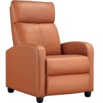 Yaheetech fauteuil de relaxation petit canap� inclinable en similicuir en 3 positions 1 place 85 � 67 ...