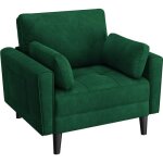 Yaheetech fauteuil de salon 1 place en tissu effet lin avec 2 coussins poches de rangement latérales ... Yaheetech fauteuil de salon 1 place en tissu effet lin avec 2 coussins poches de rangement latérales ...