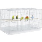 Yaheetech grande cage à oiseaux empilable avec perchoirs pour perroquets perruches et autres oiseaux ... Yaheetech grande cage à oiseaux empilable avec perchoirs pour perroquets perruches et autres oiseaux ...