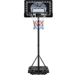 Yaheetech panier de basket portable réglable en hauteur 219 - 249 cm sur pied à roulettes arrière robuste ... Yaheetech panier de basket portable réglable en hauteur 219 - 249 cm sur pied à roulettes arrière robuste ...