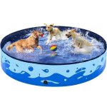 Yaheetech piscine pour chien pliable baignoire bassin de baignade portable bain pour chien - chat animal ...