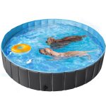 Yaheetech piscine pour chien pliable taille xxl baignoire bassin de baignade portable bain pour chien ...