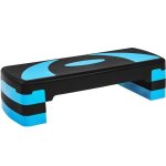 Yaheetech step darobic step fitness exercice hauteur rglable en 3 niveaux bleu